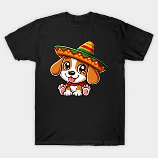 Cinco de Mayo Beagle Dog Fiesta T-Shirt